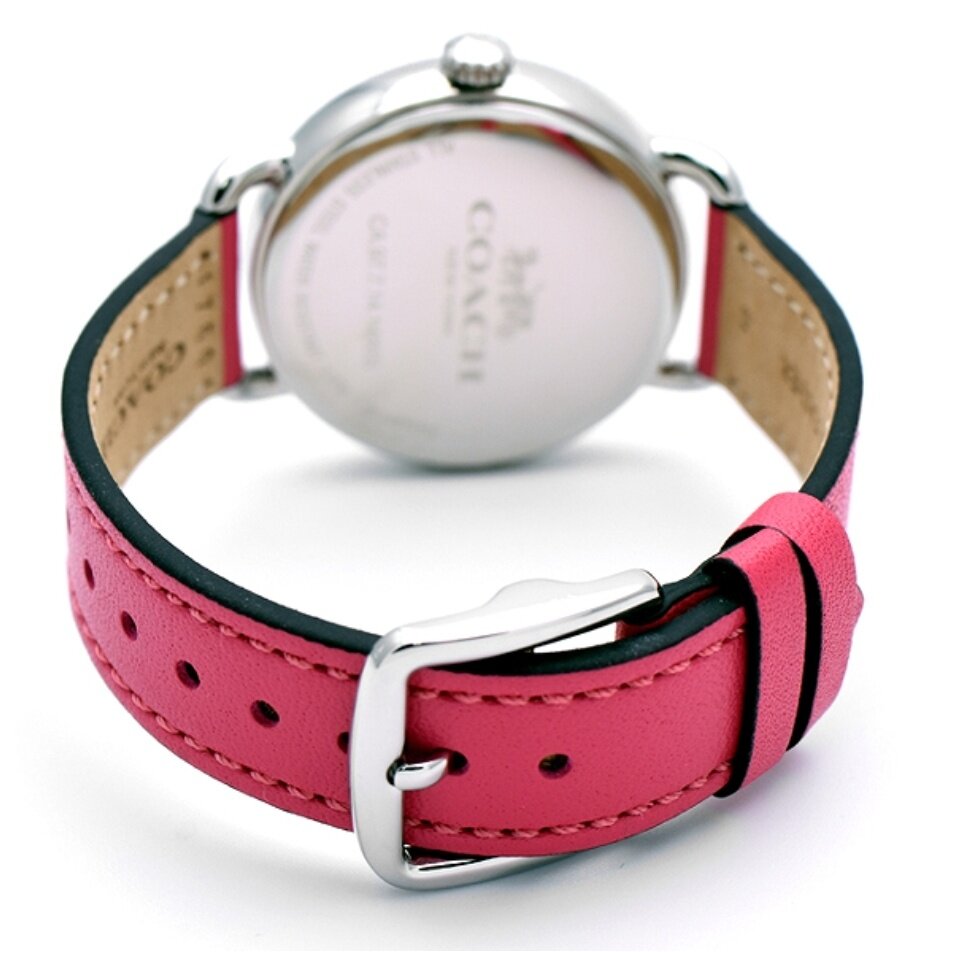 Coach Delancey White Dial Red Leather Strap Watch for Women - 14502879 Buy Now By Coach