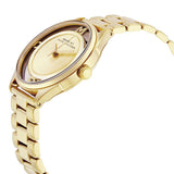 Marc Jacobs Marc Tether Transparent Gold Dial Gold Steel Strap Watch for Women - MBM3413 Buy Now By Marc Jacobs