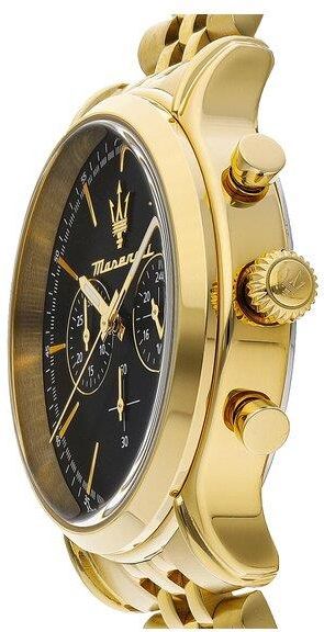 Maserati Epoca Chronograph Black Dial Gold Steel Strap Watch For Men - R8873618023 Buy Now By Maserati