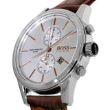 Hugo Boss Jet White Dial Brown Leather Strap Watch for Men - 1513280 Buy Now By Hugo Boss