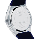 Guess Cosmo Diamonds Silver Dial Blue Rubber Strap Watch for Women - GW0034L5 Buy Now By Guess