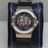 Maserati Potenza Automatic Black Dial Black Leather Strap Watch For Men - R8821108001 Buy Now By Maserati