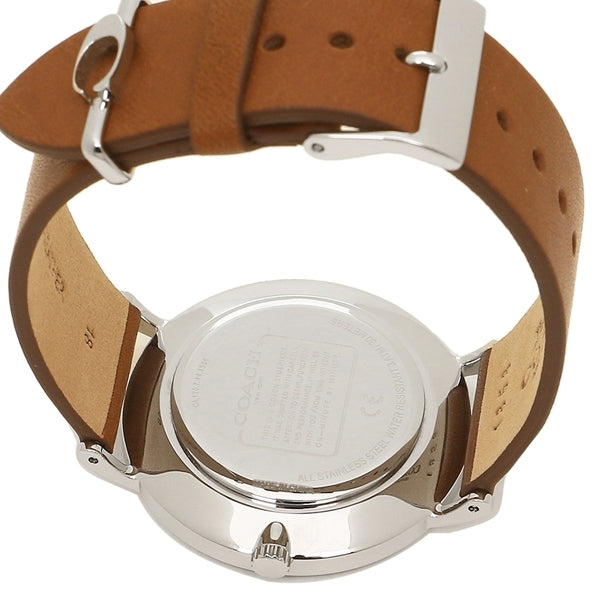 Coach Perry Silver Dial Brown Leather Strap Watch for Women - 14503120 Buy Now By Coach