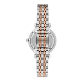 Emporio Armani Gianni T Bar Silver Skeleton Dial Two Tone Strap Watch For Women - AR1992 Buy Now By Emporio Armani