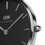 Daniel Wellington Classic Petite Sterling Black Dial Silver Mesh Bracelet Watch For Women - DW00100162 Buy Now By Daniel Wellington