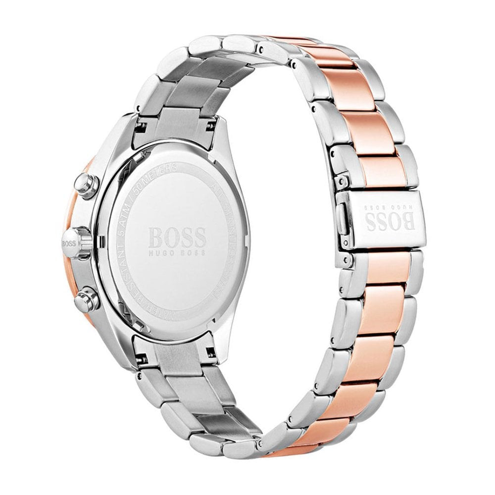 Hugo Boss Talent Black Dial Two Tone Steel Strap Watch for Men - 1513584 Buy Now By Hugo Boss