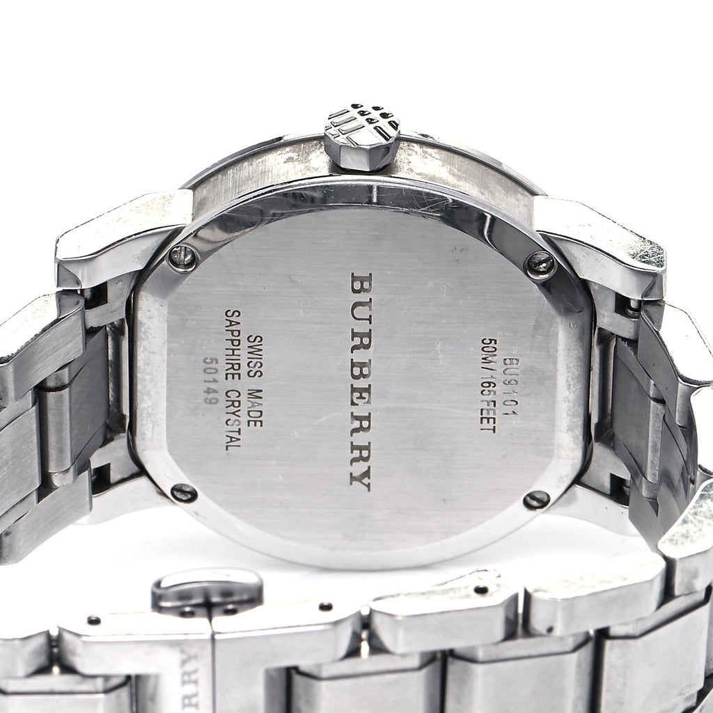 Burberry The City Black Dial Silver Steel Strap Watch for Women - BU9101 Buy Now By Burberry