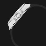 Guess Baguette Crystals Black Dial Black Silicone Strap Watch For Men - GW0208G1 Buy Now By Guess