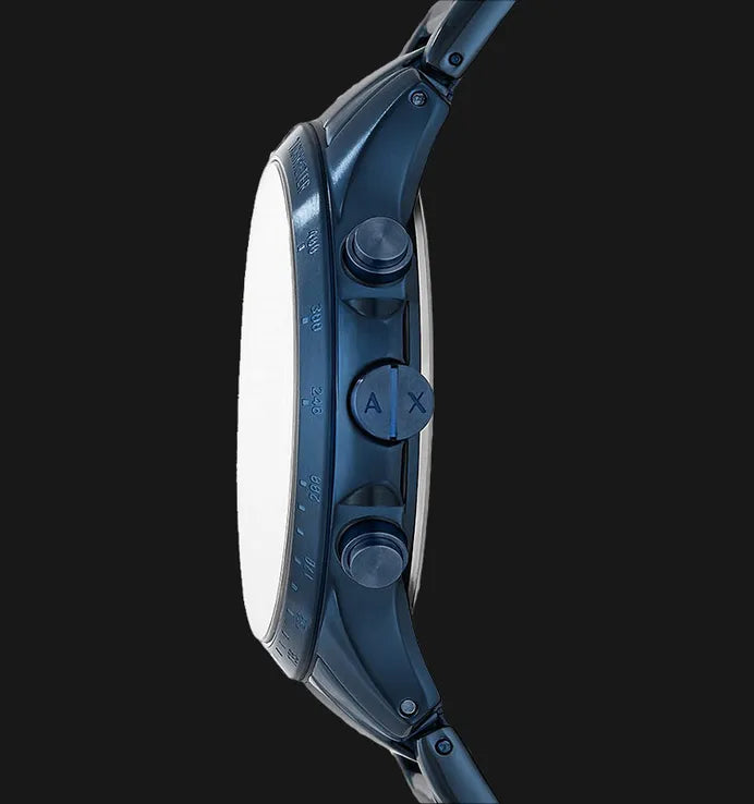 Armani Exchange Hampton Chronograph Blue Dial Blue Steel Strap Watch For Men - AX2430 Buy Now By Armani Exchange
