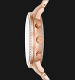 Fossil Neutra Chronograph Mother of Pearl Brown Dial Rose Gold Steel Strap Watch for Women - ES5218 Buy Now By Fossil