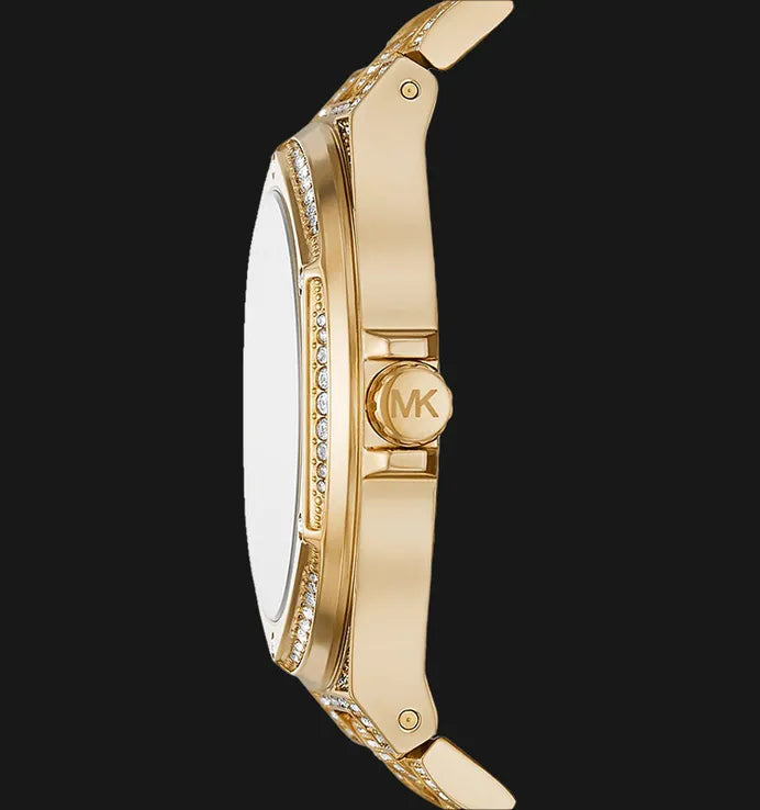 Michael Kors Lennox Three Hand Crystals White Dial Gold Steel Strap Watch For Women - MK6991 Buy Now By Michael Kors