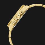 Guess Sol Chronograph Gold Dial Gold Steel Strap Watch For Women - GW0483L2 Buy Now By Guess