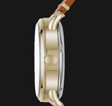 Fossil The Commuter Twist Black Dial Brown Leather Strap Watch for Men - ME1166 Buy Now By Fossil