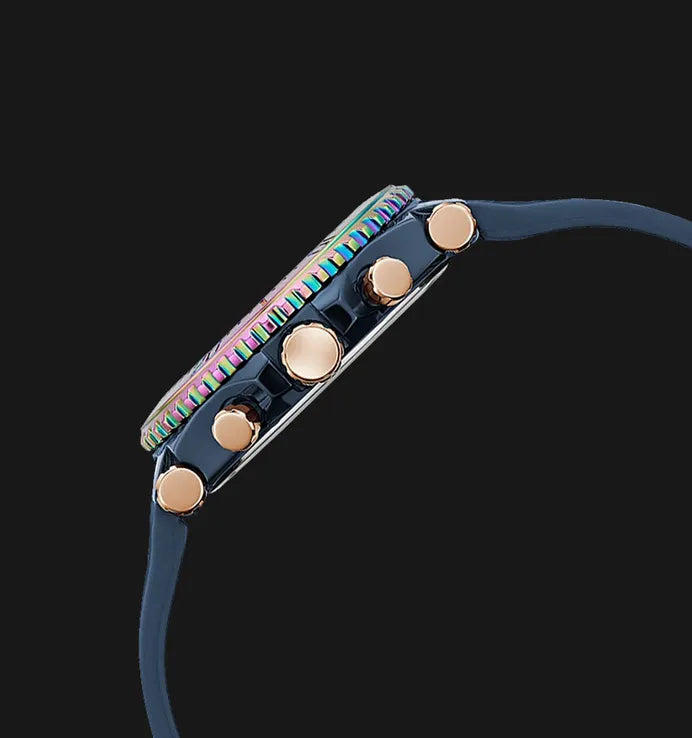 Guess Cosmic Multifunction Blue Dial Blue Silicone Strap Watch For Women - GW0466L2 Buy Now By Guess