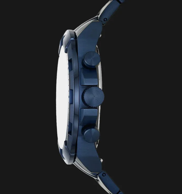 Fossil Bronson Chronograph Blue Dial Blue Steel Strap Watch for Men - FS5916 Buy Now By Fossil