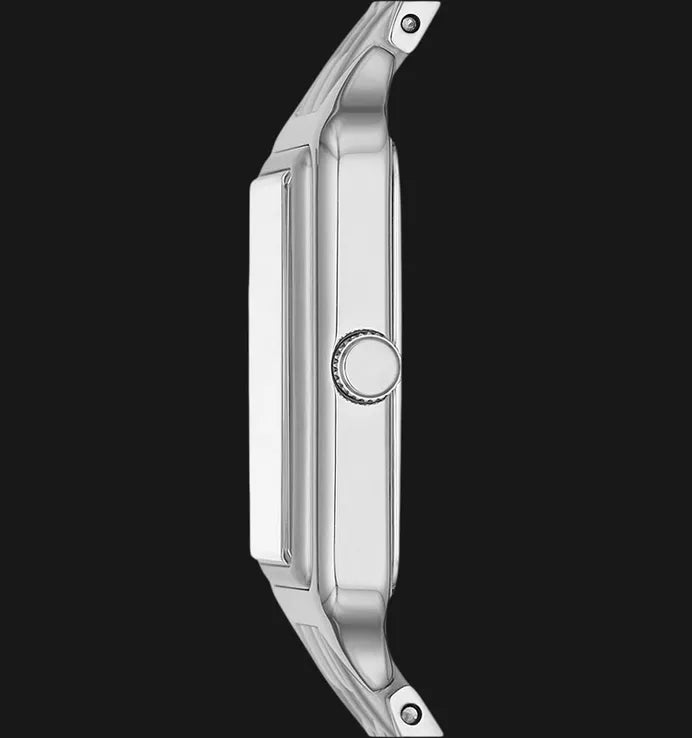 Fossil Raquel Three Hand Date White Dial Silver Steel Strap Watch for Women - ES5221 Buy Now By Fossil