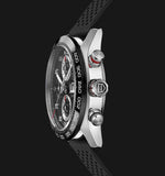 Tag Heuer Carrera Chronograph Black Dial Black Rubber Strap Watch for Men - CBN2A1AA.FT6228 Buy Now By Tag Heuer