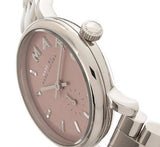 Marc Jacobs Baker Pink Dial Silver Steel Strap Watch for Women - MBM3283 Buy Now By Marc Jacobs
