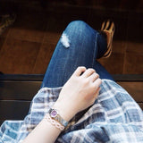 Marc Jacobs Amy Purple Dial Silver Steel Strap Watch for Women - MBM3228 Buy Now By Marc Jacobs