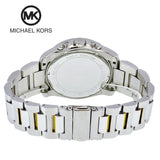 Michael Kors Brecken Chronograph Blue Dial Two Tone Steel Strap Watch For Men - MK8437 Buy Now By Michael Kors