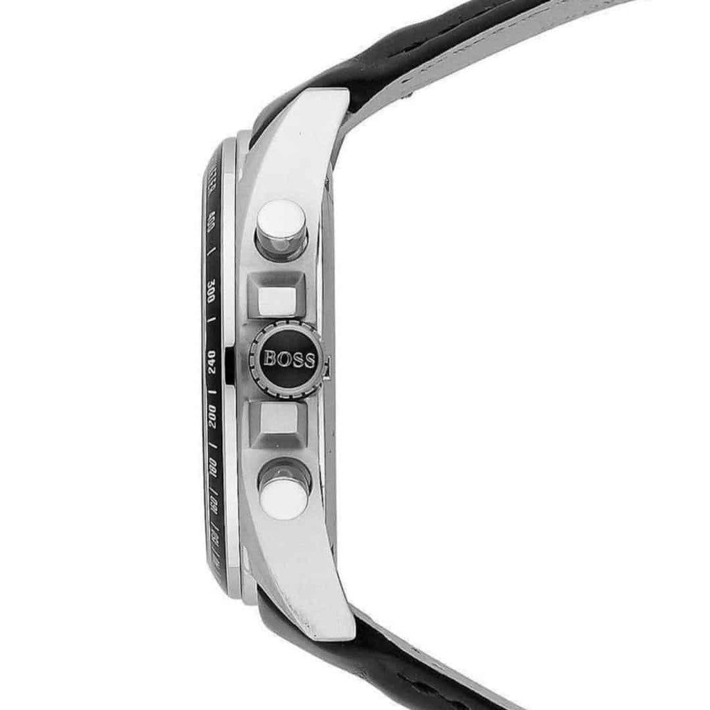 Hugo Boss Driver Sport Chronograph Blue Dial Black Leather Strap Watch for Men - 1513077 Buy Now By Hugo Boss