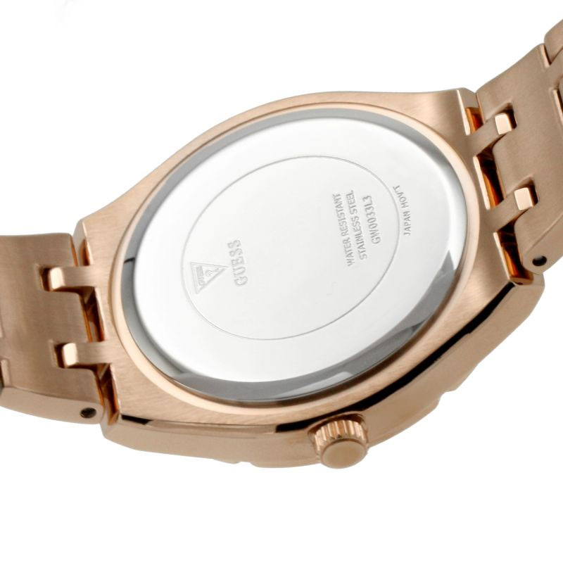 Guess Cosmo Diamonds Silver Dial Rose Gold Steel Strap Watch For Women - GW0033L3 Buy Now By Guess
