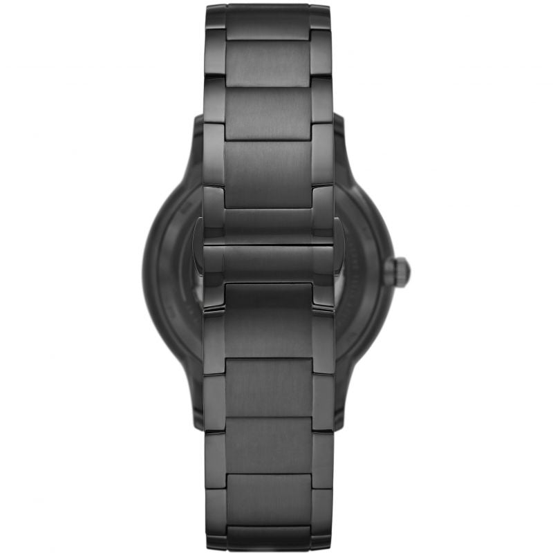 Emporio Armani Renato Automatic Blue Dial Grey Steel Strap Watch For Men - AR60056 Buy Now By Emporio Armani