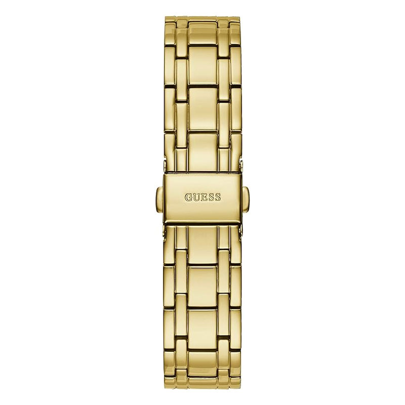 Guess Crystalline Diamonds Gold Dial Gold Steel Strap Watch for Women - GW0114L2 Buy Now By Guess