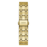 Guess Crystalline Diamonds Gold Dial Gold Steel Strap Watch for Women - GW0114L2 Buy Now By Guess