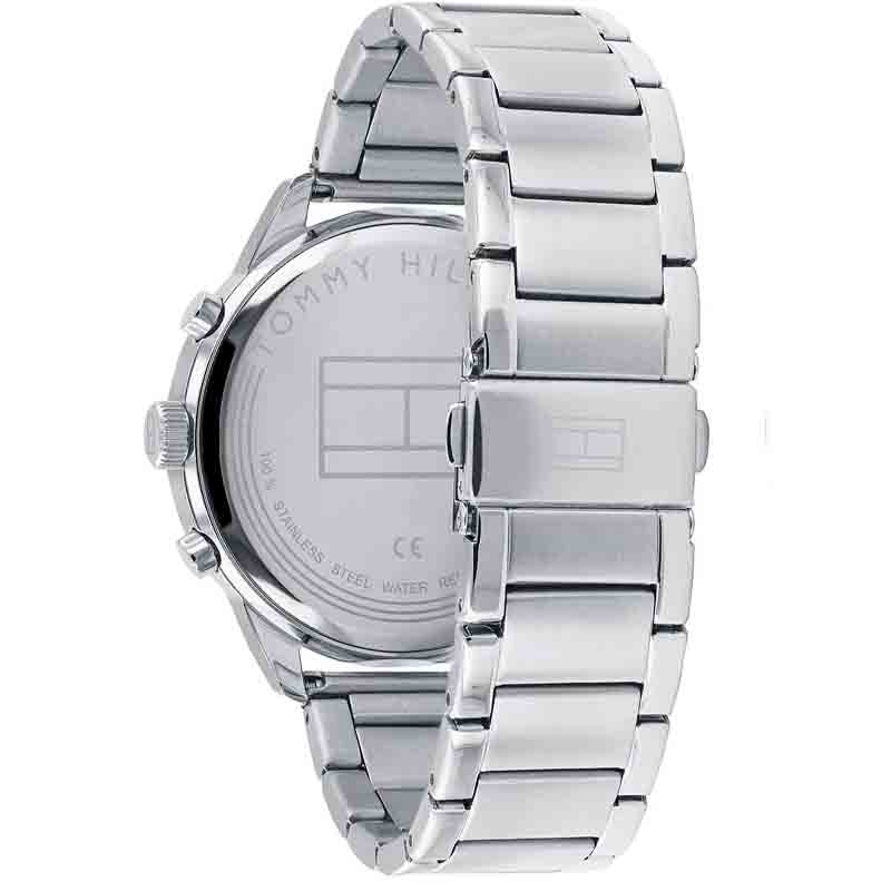Tommy Hilfiger Chase Multifunction Blue Dial Silver Steel Strap Watch for Men - 1791575 Buy Now By Tommy Hilfiger