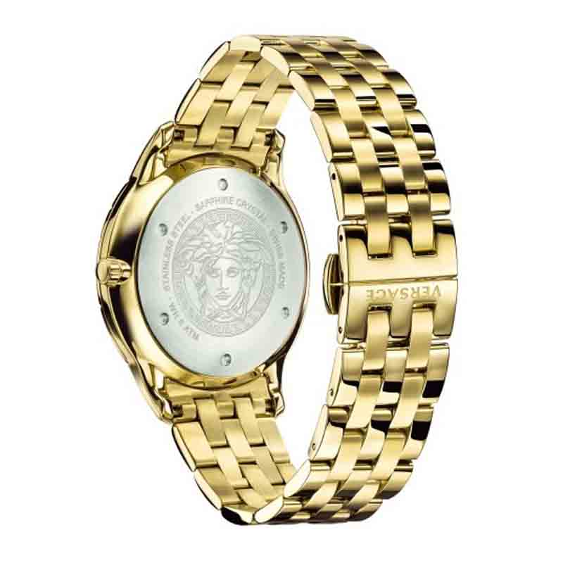 Versace Univers Quartz White Dial Gold Steel Strap Watch for Men - VEBK00518 Buy Now By Versace