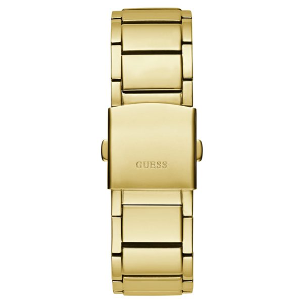 Guess Trend Analog Green Dial Gold Steel Strap Watch For Men - GW0624G2 Buy Now By Guess