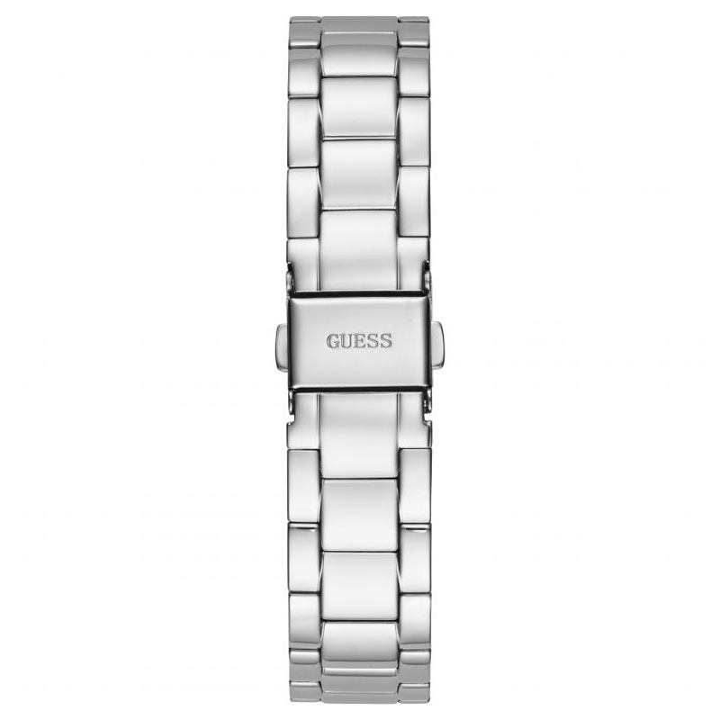 Guess Luna Diamonds Blue Dial Silver Steel Strap Watch for Women - GW0307L1 Buy Now By Guess