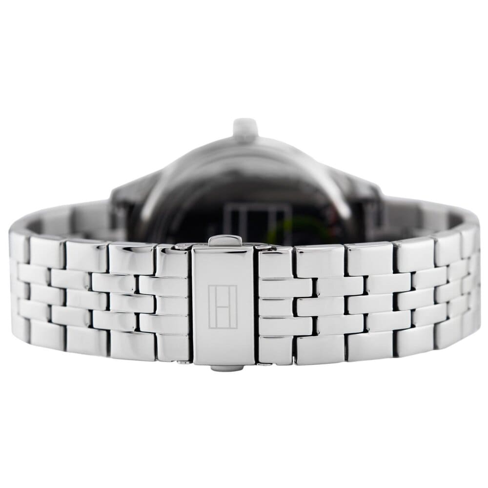 Tommy Hilfiger Damon Chronograph Blue Dial Silver Steel Strap Watch for Men - 1791416 Buy Now By Tommy Hilfiger