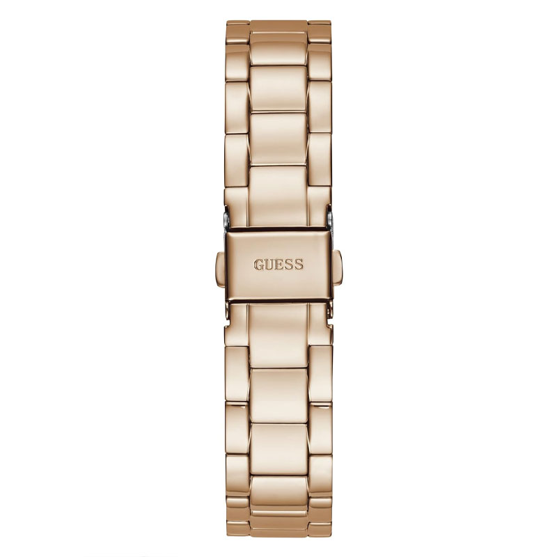 Guess Luna Diamonds Rose Gold Dial Rose Gold Steel Strap Watch for Women - GW0307L3 Buy Now By Guess