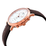 Tissot Carson Premium Chronograph White Dial Brown Leather Strap Watch For Men - T122.417.36.011.00 Buy Now By Tissot