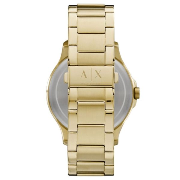 Armani Exchange Hampton Chronograph Gold Dial Gold Steel Strap Watch For Men - AX2415 Buy Now By Armani Exchange