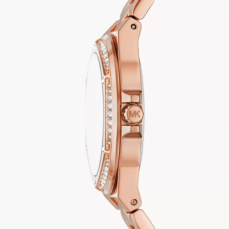Michael Kors Lennox Quartz Rose Gold Dial Rose Gold Steel Strap Watch For Women - MK7405 Buy Now By Michael Kors