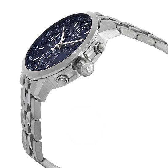 Tissot PRC 200 Chronograph Quartz Blue Dial Silver Steel Strap Watch For Men - T114.417.11.047.00 Buy Now By Tissot