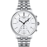Tissot Carson Premium White Dial Silver Steel Strap Watch For Men - T122.417.11.011.00 Buy Now By Tissot