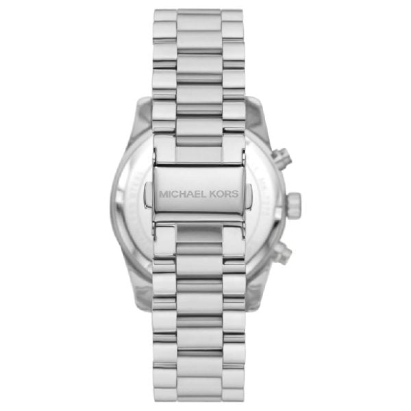 Michael Kors Lexington Chronograph Black Dial Silver Steel Strap Watch For Women - MK7277 Buy Now By Michael Kors