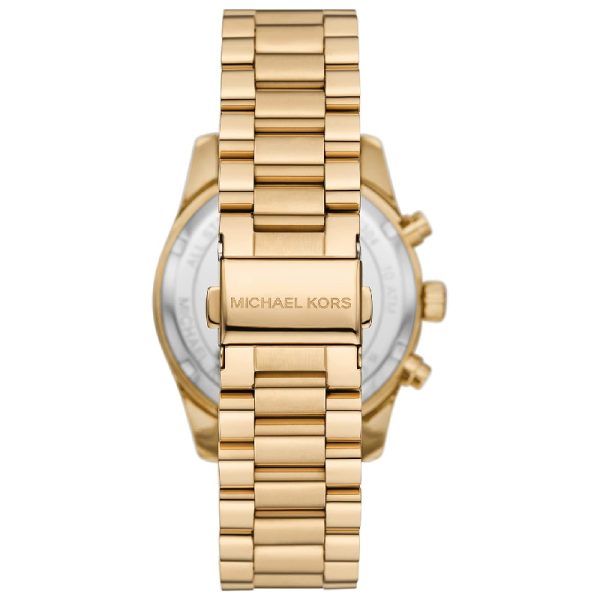 Michael Kors Lexington Chronograph Gold Dial Gold Steel Strap Watch For Women - MK7377 Buy Now By Michael Kors