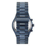 Michael Kors Slim Runway Chronograph Black Dial Blue Steel Strap Watch for Men - MK8918 Buy Now By Michael Kors