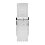 Guess Phoenix Polycarbonate Clear Multi-function Black Dial Clear Rubber Strap Watch for Men - GW0499G3 Buy Now By Guess