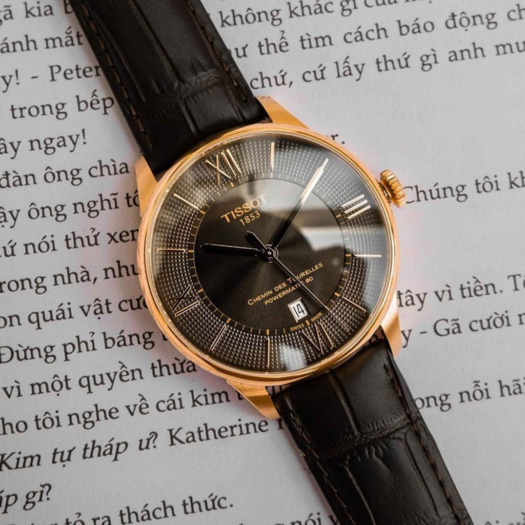 Tissot Chemin des Tourelles Powermatic 80 Brown Dial Brown Leather Strap Watch for Men - T099.407.36.448.00 Buy Now By Tissot