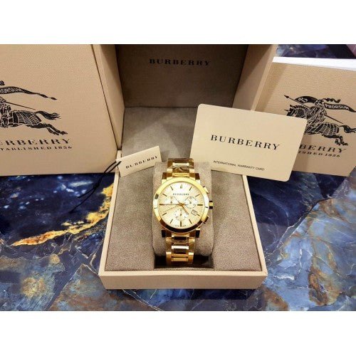 Burberry The City Gold Dial Gold Steel Strap Watch for Women - BU9753 Buy Now By Burberry