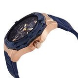 Guess Genesis Quartz Blue Dial Blue Silicone Strap Watch For Men - W1254G3 Buy Now By Guess