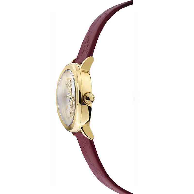 Versace Virtus White Dial Red Leather Strap Watch for Women - VEHC00219 Buy Now By Versace