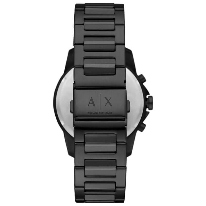 Armani Exchange Chronograph Black Dial Black Steel Strap Watch For Men - AX7140 Buy Now By Armani Exchange