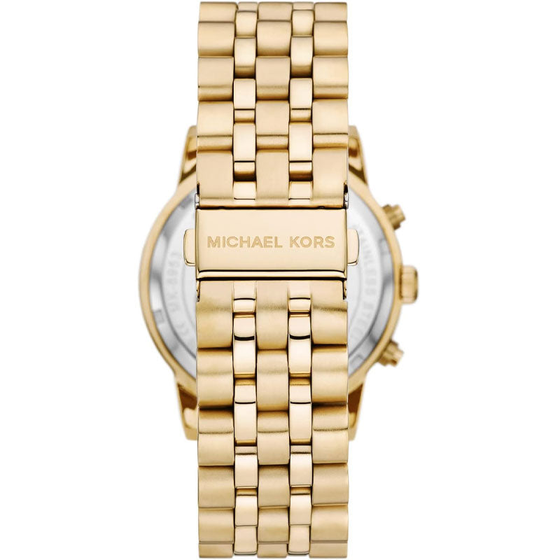 Michael Kors Hutton Chronograph Gold Dial Gold Steel Strap Watch For Men - MK8953 Buy Now By Michael Kors